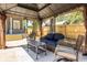Relaxing backyard gazebo with wicker furniture at 1715 Alabama St, Indianapolis, IN 46202
