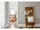 Entryway with coat rack and view into bedroom at 1715 Alabama St, Indianapolis, IN 46202