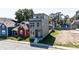Modern three-story house with gray siding, showcasing curb appeal at 417 E Morris St, Indianapolis, IN 46225