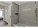 Spa-like shower with modern fixtures and elegant tile at 417 E Morris St, Indianapolis, IN 46225