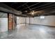 Unfinished basement with high ceilings and potential for finishing at 385 S Arlington Ave, Indianapolis, IN 46219