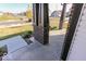 Dark brown porch pillars and a concrete walkway at 10257 Meadow Path Ln, Indianapolis, IN 46239