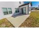 Spacious concrete patio, perfect for outdoor entertaining, adjacent to the house at 10257 Meadow Path Ln, Indianapolis, IN 46239