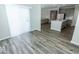 Open dining area with view into the kitchen at 10257 Meadow Path Ln, Indianapolis, IN 46239