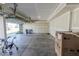 Attached garage with ample storage space and a finished interior at 10257 Meadow Path Ln, Indianapolis, IN 46239