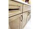 Light brown bathroom vanity with black hardware at 2170 Galleone Way, Plainfield, IN 46168