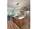 Modern kitchen island with quartz countertops and stainless steel appliances at 2170 Galleone Way, Plainfield, IN 46168