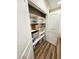 Well-organized pantry closet with ample shelving and storage at 2170 Galleone Way, Plainfield, IN 46168
