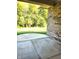 Covered patio with view of backyard and trees at 2170 Galleone Way, Plainfield, IN 46168