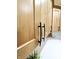 Close-up view of sleek, light wood kitchen cabinets with modern black hardware at 2170 Galleone Way, Plainfield, IN 46168