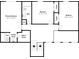 Upper floor plan with primary bedroom and two additional bedrooms at 12536 Charing Cross Rd, Carmel, IN 46033