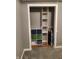 Organized closet with shelving and storage bins at 108 W 650 South, Pendleton, IN 46064