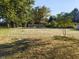 Spacious backyard with mature trees and a shed at 108 W 650 South, Pendleton, IN 46064