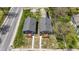 Aerial view of two newly built homes with decks and walkways at 3006 N Olney St, Indianapolis, IN 46218
