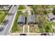 Aerial view of two newly built homes with decks and walkways at 3006 N Olney St, Indianapolis, IN 46218