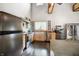 Modern kitchen with stainless steel appliances at 5724 N Blazing Star Rd, Monrovia, IN 46157