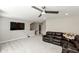 Spacious bonus room with a large TV and comfortable seating at 750 Keck Way, Westfield, IN 46074