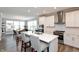 Modern kitchen with white cabinets, stainless steel appliances, and an island at 750 Keck Way, Westfield, IN 46074