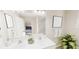 Double vanity bathroom with walk-in shower and linen closet at 5736 Birtz Rd, Indianapolis, IN 46216