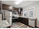 Modern kitchen featuring stainless steel appliances and granite countertops at 3005 Broadway St, Indianapolis, IN 46205