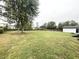Large backyard with spacious grassy area and mature trees at 2068 S Avon Ave, Avon, IN 46123