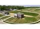 Aerial view of a new home in the community at 7888 Magnolia St, New Palestine, IN 46163