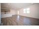 Modern kitchen with gray cabinets and an island at 7888 Magnolia St, New Palestine, IN 46163