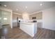 Modern kitchen featuring stainless steel appliances and an island at 7888 Magnolia St, New Palestine, IN 46163