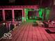 Covered patio with seating area and string lights at 4270 Victoria Ln, Avon, IN 46123