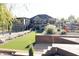 Modern home with a large backyard, featuring a patio and landscaping at 4270 Victoria Ln, Avon, IN 46123