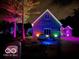 House exterior with colorful nighttime lighting at 4270 Victoria Ln, Avon, IN 46123