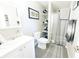 Simple bathroom with shower and toilet at 4270 Victoria Ln, Avon, IN 46123