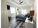 Main bedroom with king bed and access to backyard at 4270 Victoria Ln, Avon, IN 46123