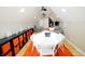 Bright bonus room with a table, chairs, and ample storage at 4270 Victoria Ln, Avon, IN 46123