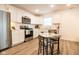 Modern kitchen with stainless steel appliances and white cabinets at 1431 Coen Ct, Columbus, IN 47201