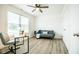 Home office with a desk, chair, and comfy sofa at 1431 Coen Ct, Columbus, IN 47201