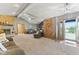 Open living room and entryway with wood floors at 4525 S Deck Rd, Gosport, IN 47433