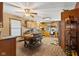 Large kitchen with oak cabinets, stainless steel appliances, and breakfast nook at 4525 S Deck Rd, Gosport, IN 47433