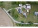 Aerial view of a house, pool, and outbuildings on a large lot at 4525 S Deck Rd, Gosport, IN 47433