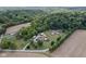 Aerial view showing house and expansive property at 4525 S Deck Rd, Gosport, IN 47433