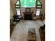 High-angle view of living room, showcasing the layout and fireplace at 466 Sycamore Ridge Ct, Avon, IN 46123