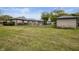 Spacious backyard with a shed, offering ample outdoor space at 1061 Saint Paul St, Shelbyville, IN 46176