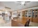 Dining area with a wooden table and chairs, adjacent to the kitchen at 1061 Saint Paul St, Shelbyville, IN 46176
