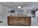 Large kitchen island with seating and granite countertop at 5391 Neff Ln, Mooresville, IN 46158
