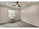 Charming bedroom with a ceiling fan, carpet, and window seat at 1229 N Keystone Ave, Indianapolis, IN 46201