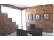 Bright home office with built-in shelving and large window at 10781 Cedar Ridge Ln, Brownsburg, IN 46278