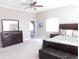 Main bedroom with attached bathroom and large windows at 10781 Cedar Ridge Ln, Brownsburg, IN 46278