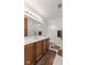 Clean bathroom with wood cabinets and a shower at 9263 Golden Oaks W, Indianapolis, IN 46260