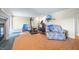 Finished basement with home gym and comfortable armchair at 3958 E Edgewood Cir, Martinsville, IN 46151