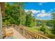 Deck overlooking a serene lake with wooded landscape at 3958 E Edgewood Cir, Martinsville, IN 46151